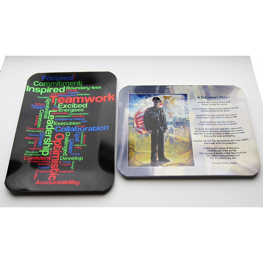 3 3/4"x 4 7/8" Utility Tray/ Award Plaque with a Full color, sublimated imprint. Made in the USA Logo Imprinted