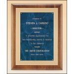 Airflyte American Walnut Plaque w/Frost Gold Back Plate & Bright Gold Embossed Frame (11"x 14") with Logo
