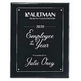 Logo Branded Airflyte Black High Gloss Plaque w/Acrylic Plate (8"x 10")