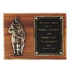 Wexford Series American Walnut Firematic Award Plaque (9"x 12") with Logo