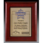 Engraved Edgement Wood Plaque Award (7"x9")