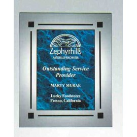 Clearplaq w/Marble Accent (8") Custom Printed  Clearplaq w/Marble Accent (8") Custom Printed