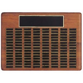 Personalized Airflyte Roster Series American Walnut Plaque w/40 Brass Plates