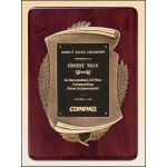 Logo Branded Airflyte Rosewood Piano-Finish Frame w/Antique Bronze Finish Frame Casting (11"x 15")