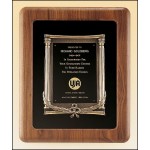 Airflyte American Walnut Plaque w/One-Piece Antique Bronze Casting Construction (14"x 17") with Logo