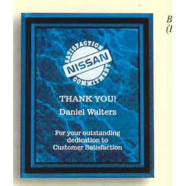 Border Plaque w/Marbled Graphic (7") Logo Imprinted  Border Plaque w/Marbled Graphic (7") Logo Imprinted