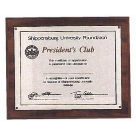 Airflyte American Walnut Photo/Certificate Plaque (10.5"x 13") with Logo