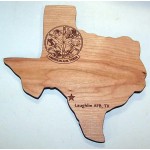 8" x 10" - Hardwood Plaques - Customized Cutouts and Engraved - USA-Made Logo Imprinted