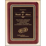 Logo Branded Airflyte Rosewood Piano-Finish Plaque w/Gray Florentine Border (9"x 12")