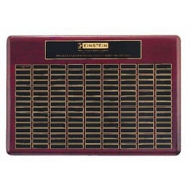 Airflyte Roster Series American Rosewood Stained Plaque w/40 Brass Plates with Logo