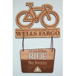 8" x 10" - Hardwood Plaques - Two Piece - Laser Engraved - USA-Made Logo Imprinted