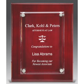 Rosewood Bevel Plaque (9") Engraved  Rosewood Bevel Plaque (9") Engraved