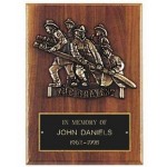 Wexford Series "The Bravest" American Walnut Plaque with Logo