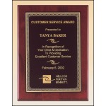 Promotional Airflyte Rosewood Piano-Finish Plaque w/Florentine Design Border (9"x 12")