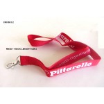 Custom Printed 35" x 3/4" Flat Polyester Lanyard w/Metal Hook