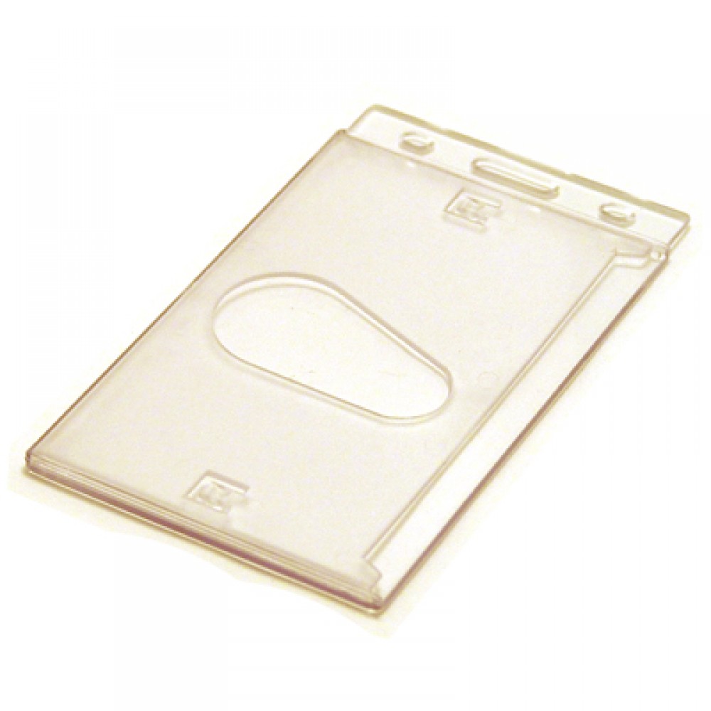 Blank Stock Hard Plastic Card Holder/ Portrait Custom Printed
