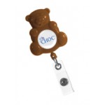 Custom Printed Retract-A-Badge Teddy Bear Badge Holder