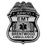 Kid's Junior EMT Plastic Badge Custom Printed