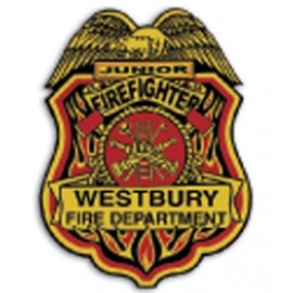 Custom Kid's Junior Firefighter Plastic Badge with Clip Back Custom Printed  Custom Kid