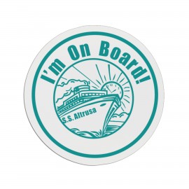 Round Plastic Badge (2 1/4") Custom Printed