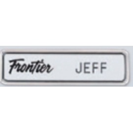 "x2" Framed Metal Name Badge Custom Imprinted