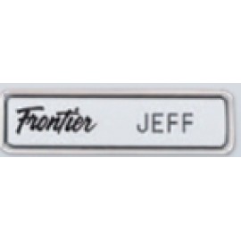 "x2" Framed Metal Name Badge Custom Imprinted  "x2" Framed Metal Name Badge Custom Imprinted