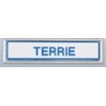 (5/8"x2 5/8") Framed Metal Name Badge Custom Imprinted