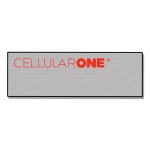 Laser Engraved Plastic Name Badge (1"x3") Spot Color Custom Printed