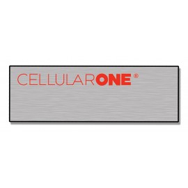 Laser Engraved Plastic Name Badge (1"x3") Spot Color Custom Printed