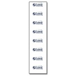 Plastic Name Badge Strip (12"x3 1/2") Spot Color Custom Printed