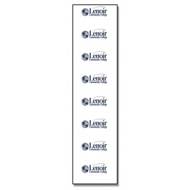 Plastic Name Badge Strip (12"x3 1/2") Spot Color Custom Printed