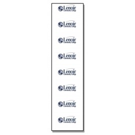 Plastic Name Badge Strip (12"x3 1/2") Spot Color Custom Printed