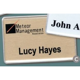 Large Encore Name Badges (3 3/8"x2 1/8") Logo Imprinted