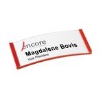 Medium Polar Badge Name Tag Holder, Magnet, Package of 20 Logo Imprinted