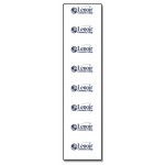 Custom Imprinted Plastic Name Badge Strip (12"x3") Full Color