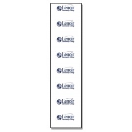 Custom Imprinted Plastic Name Badge Strip (12"x3") Full Color