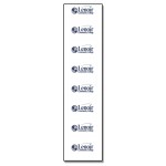 Custom Printed Plastic Name Badge Strip (12"x3 1/2") Full Color