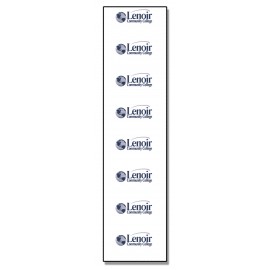 Custom Printed Plastic Name Badge Strip (12"x3 1/2") Full Color