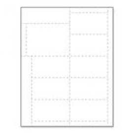 Custom Printed Name Tag/Ticket Form Paper Name Tag Insert, Blank, Pack of 500 Inserts