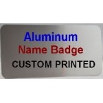 Aluminum Name Tag - Printed Custom Printed