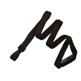 3/8" Bamboo Blank Breakaway Lanyard (Black) Logo Imprinted