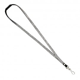 1/2" Imported Rhinestone Lanyard with J-Hook Custom Imprinted