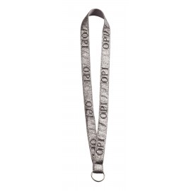 3/4" Imported Polyester Glitter Lanyard with Swivel Bulldog Logo Imprinted