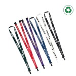 5/8" P.E.T. Recycled Screen Printed Lanyard Custom Imprinted