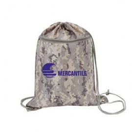 Customized Digital Camo Drawstring Backpack Tote Bag