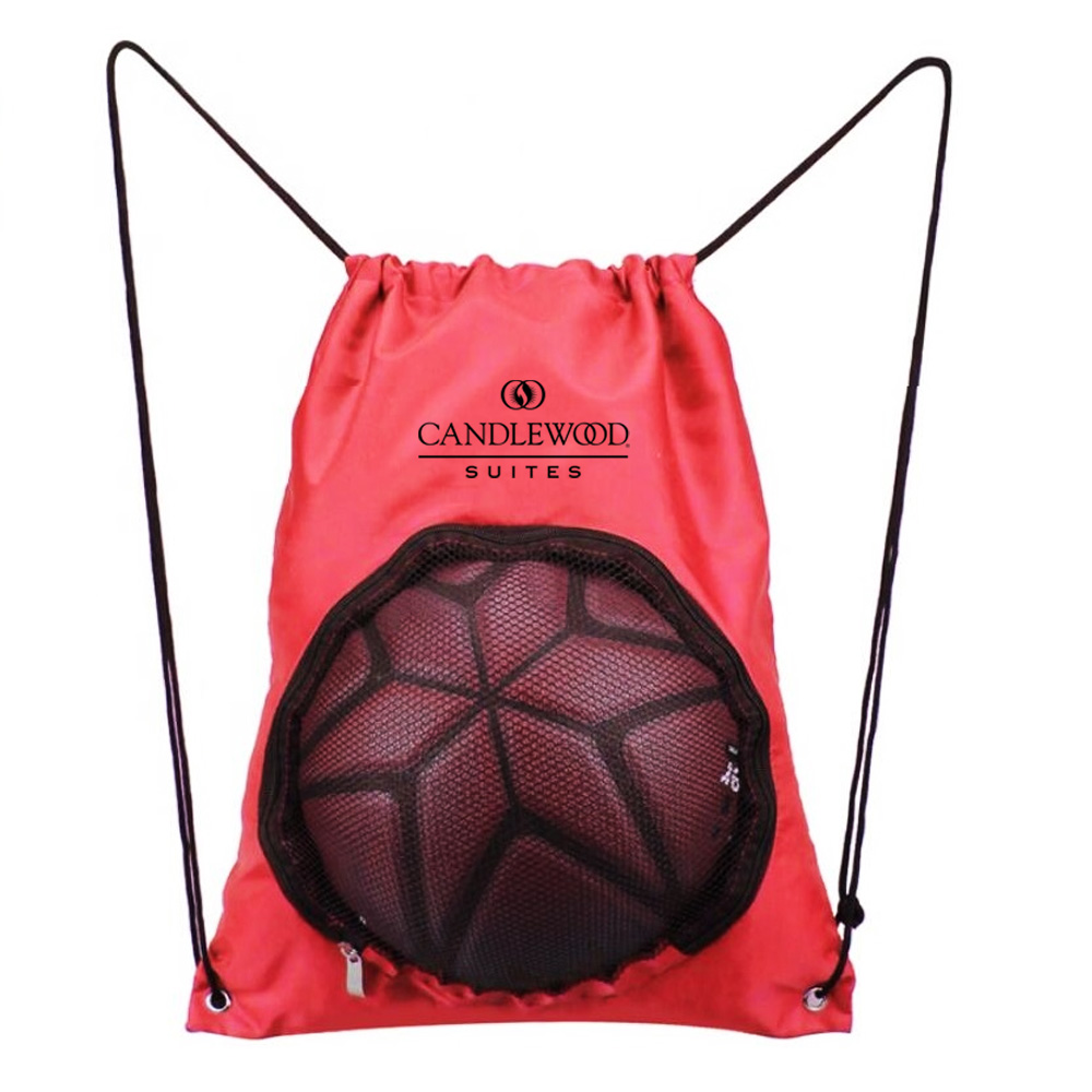 Promotional Sports Ball Drawstring Backpack