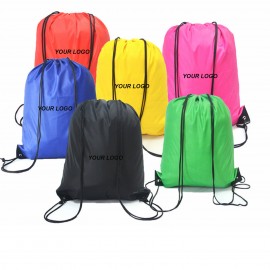 String Backpack Tote Bag with Logo