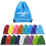 210D Polyester Drawstring Bag - (14in W x 17in H) with Logo