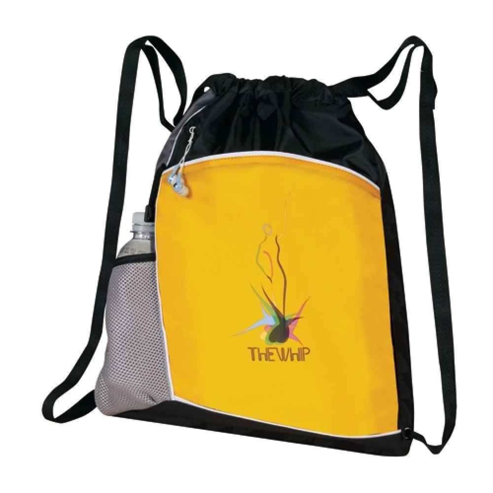 Customized Crescent Trimmed Drawstring Duffle Customized Crescent Trimmed Drawstring Duffle
