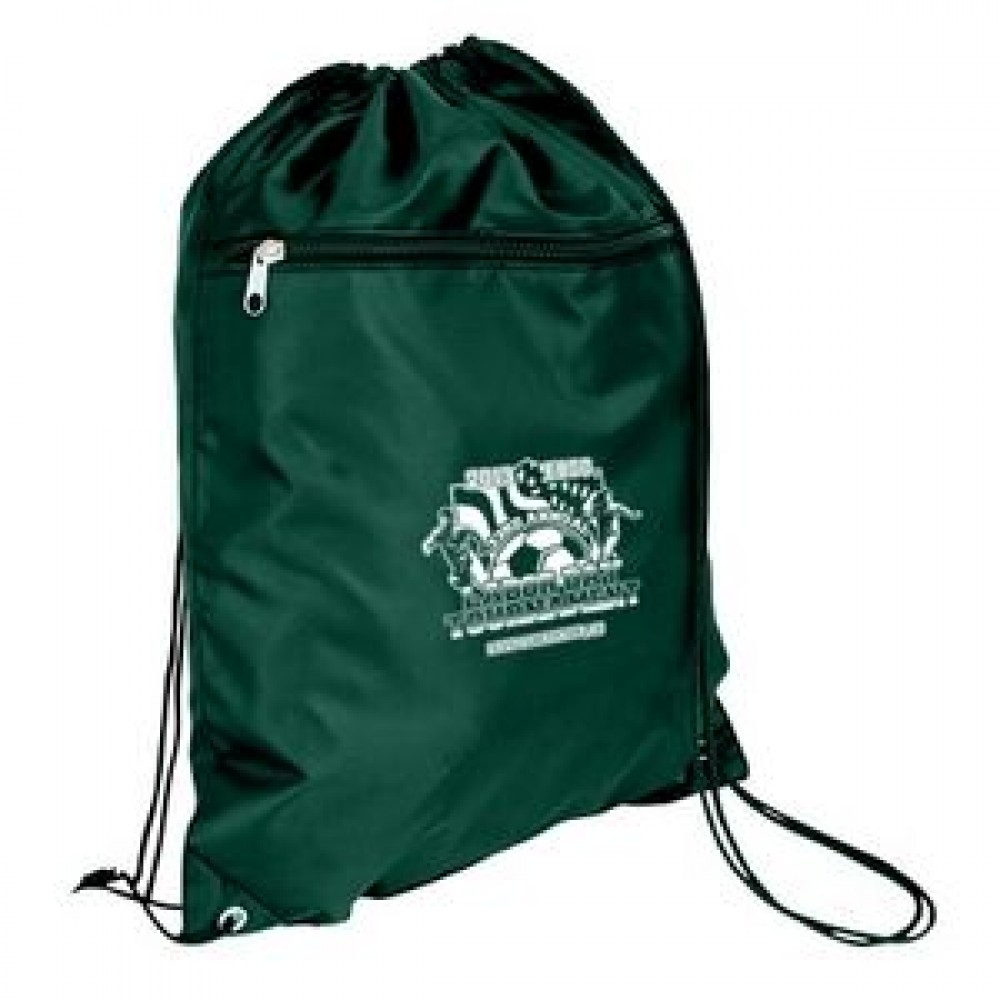 Logo Branded Drawstring Backpack